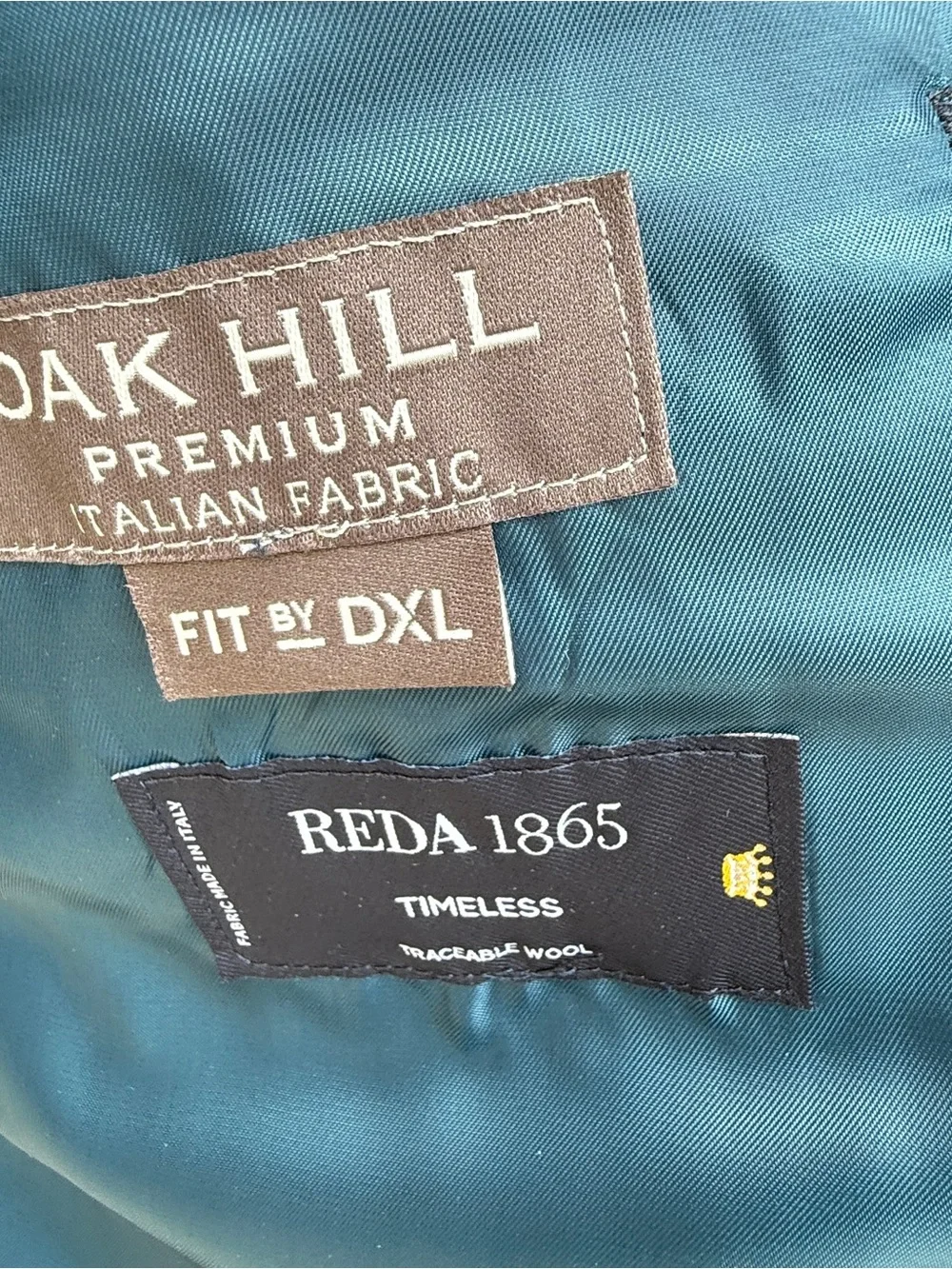 Oak Hill DXL Men's Sport Coat 52 REG Charcoal Grey Reda 1865 Italian Wool Blazer
